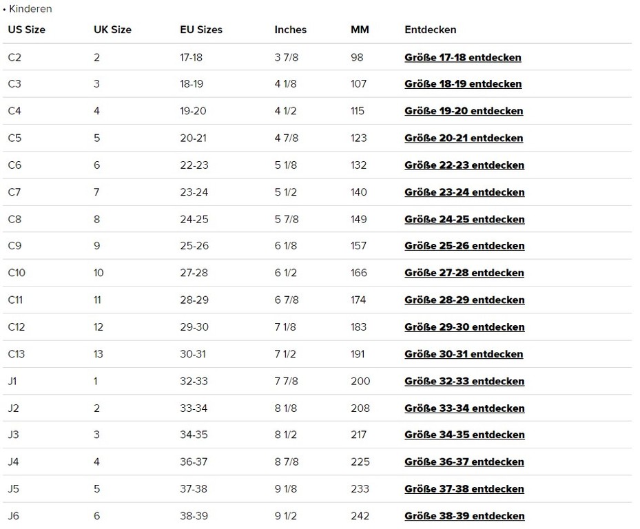 Adidas us men's size chart vans best sale